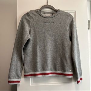 IKKS marled dark gray sweater